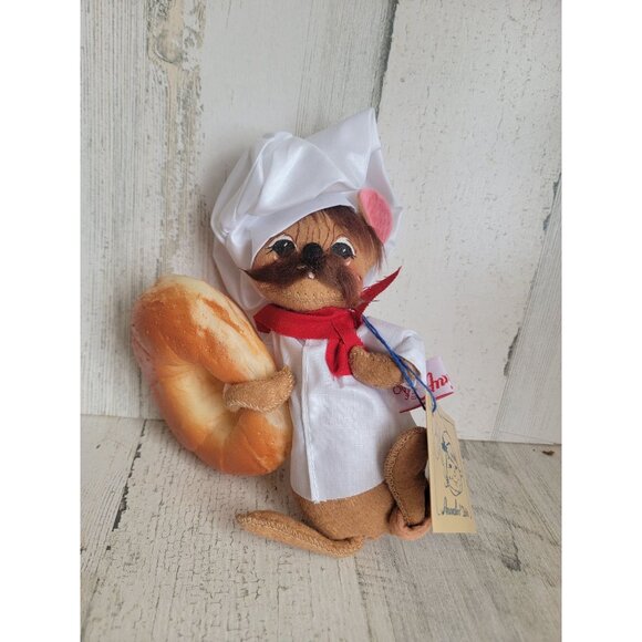 Annalee French pastry croissant chef vintage doll Society - Picture 1 of 4